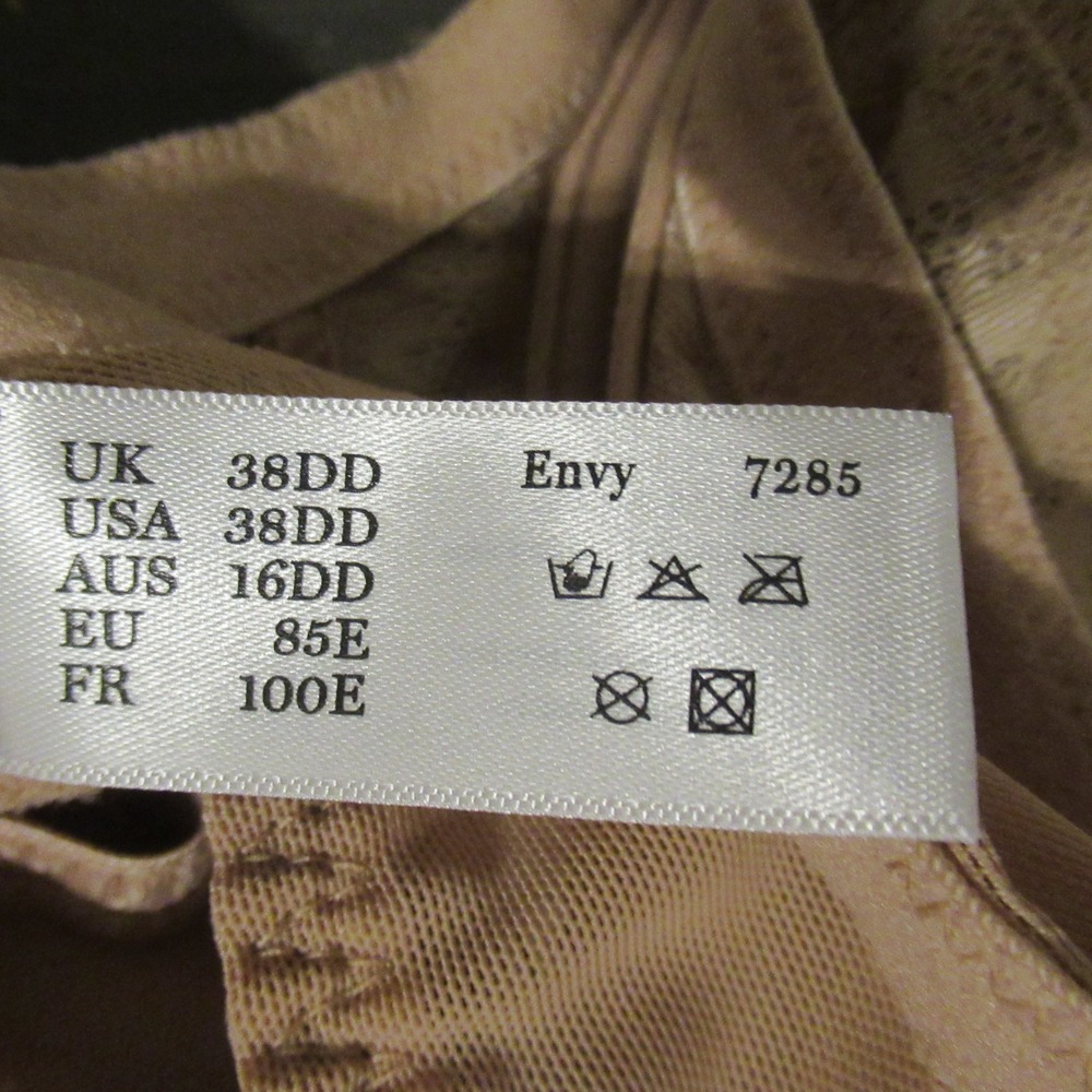 Panache Bra 38DD Beige Tan Envy Lace Underwire Back Closure - Picture 6 of 6